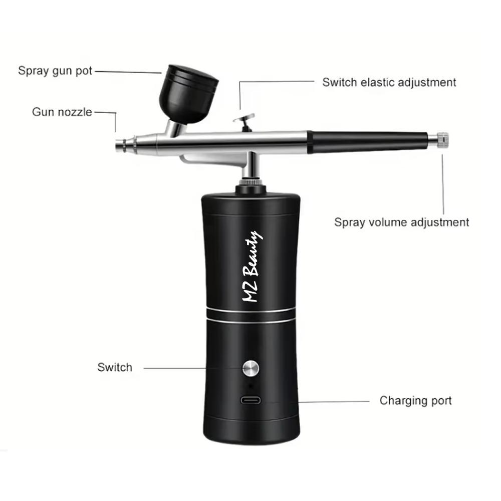 Eyebrow Tint Airbrush Hybrid Pigment Kit with Auxiliary Stickers And Brush for Dye & Tint Mapping Tattoo Supply Microblading