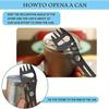 Multitool Spoon Fork 10-in-1 Outdoor Camping Tableware Portable Bottle Opener Survival Gear for Travel Hiking Picnic