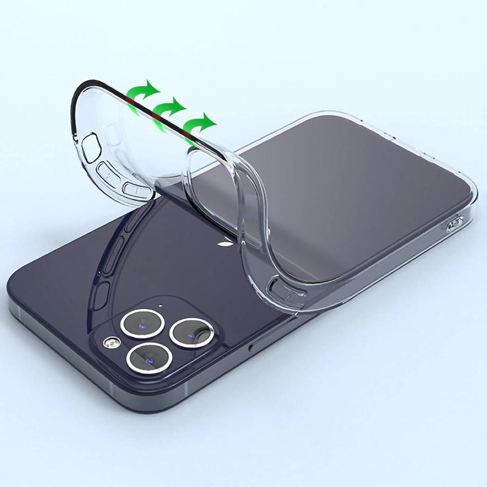 Slim Soft Silicone Case For iPhone 16 15 14 13 12 Mini 11 Pro XS Max X XR SE 2025 2020 7 8 6 Plus 16e 17e Shockproof Clear Cover