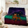 Cool Scooby Doo Flannel Printed Blanket Cozy Warm Fleece Blanket For Living Room Bedroom Gaming Room Lightweight Home Decor Valentine'S Day Gift