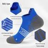 Unisex Cross-Border Thickened Non-Slip Marathon Running Socks - Short Professional Training Fitness Towel Socks