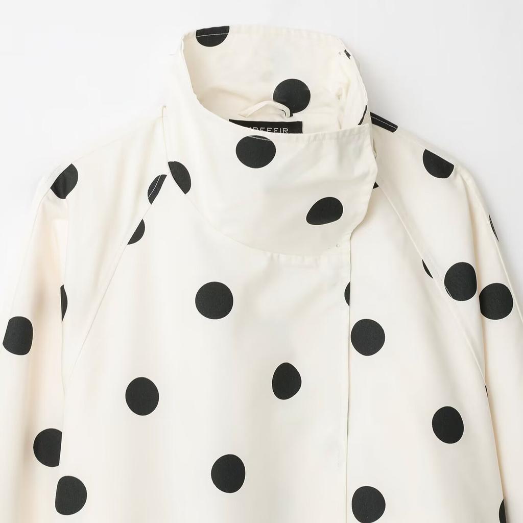 European and American Style, New Women's Clothing, Fashionable Polka Dot Bomber Jacket 8372/236/250