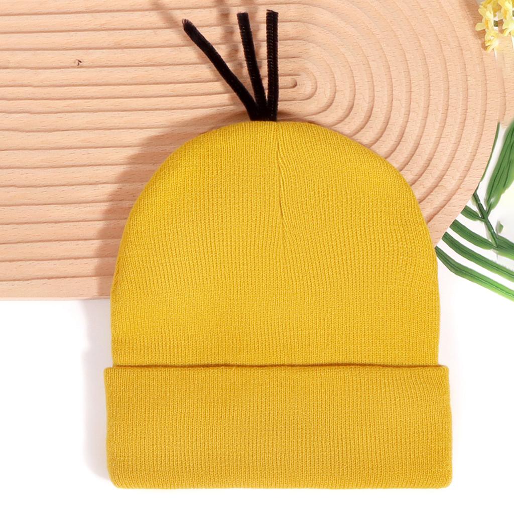 Minions Knitted Hat With Warmth For Halloween Cosplay And Casual Winter Wear