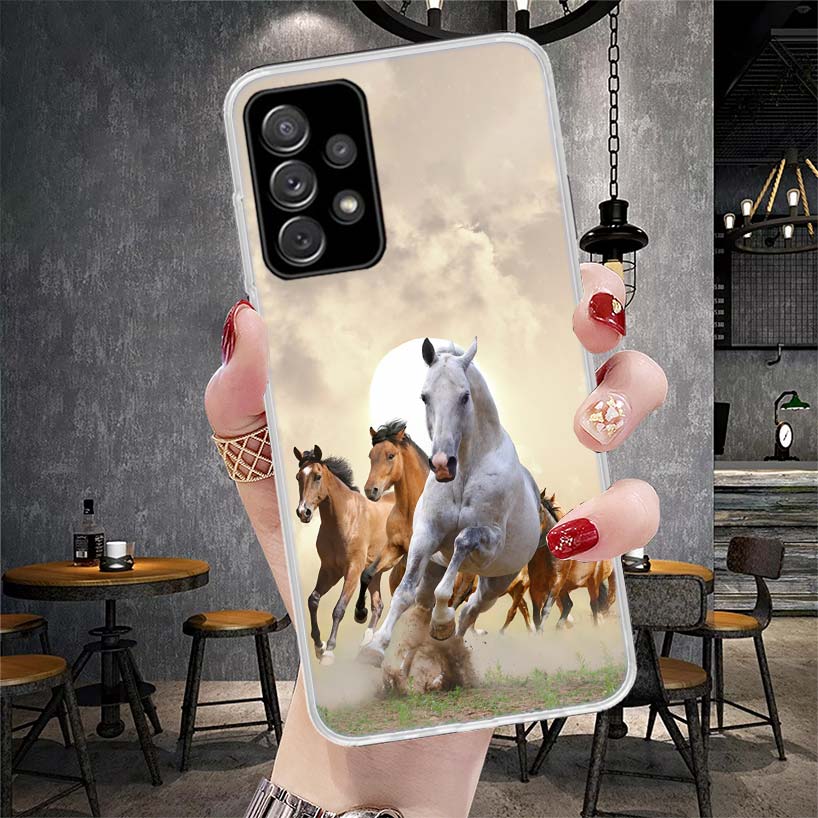 Horse Great Beauty Galloping Soft Phone Case For Samsung Galaxy S22 S23 S24 S25 Edge S26 Ultra S20 FE S21 Plus + Fundas Coque Ga