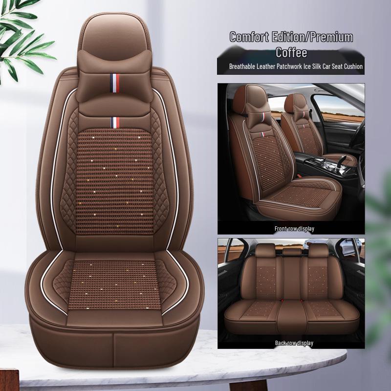Ice Silk 4-Season Car Seat Cushion Universal Fit