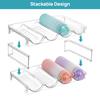 Flaschen Organizer Stapelbares Flaschenlagerregal 2-4er Pack Flaschenhalter Schrank Organizer Kunststoff Weinregale/Getränkeflaschenhalter
