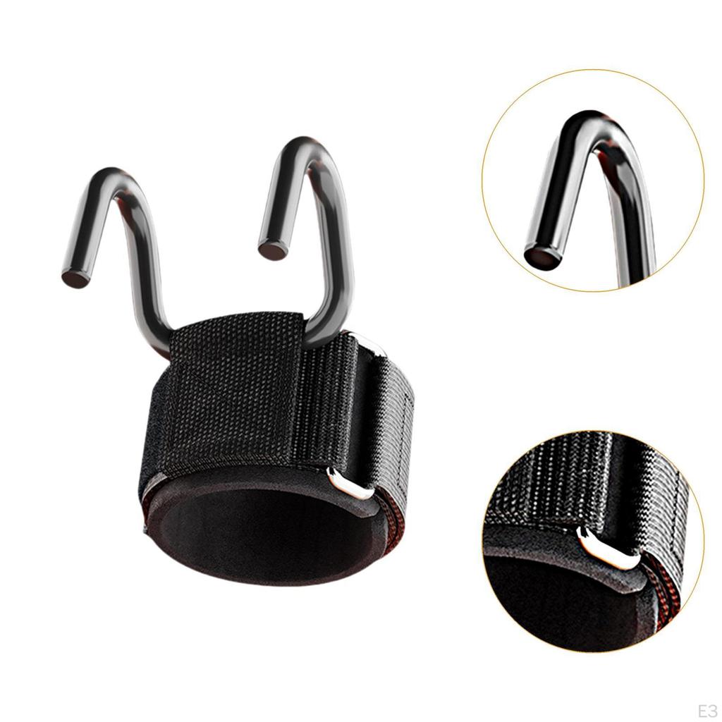 Weight Lifting Hook Pull Up Wrist Strap Lightweight AntiSlip Supplies Deadlift Grip for