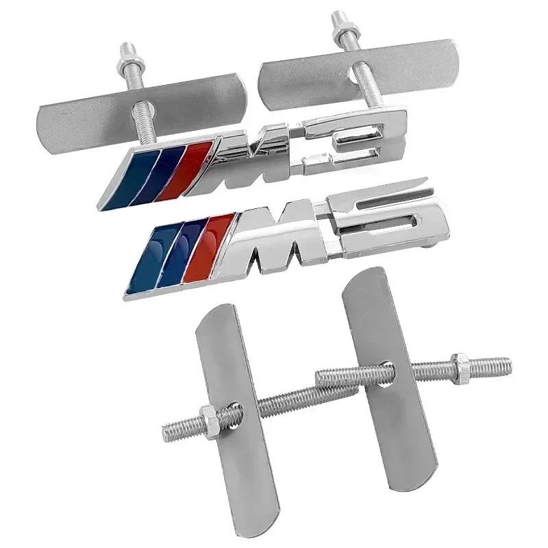 Metall Auto Frontgrill Abzeichen Kühlergrill Emblem Aufkleber Für Bmw M M3 M5 X1 X3 X5 X6 E30 E90 E84 E83 F25 E91 E60 F15 F16 E70 F30 F20