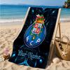 Custom Name FC Porto Emblem Design. Personalized Microfiber Beach Towel, Quick-Dry, Ideal for Summer Travel, Beach Essential, Swimming