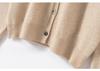Women's 100% Cashmere Polo Neck Sweater - Versatile Autumn/Winter Knitwear Cardigan Blouse