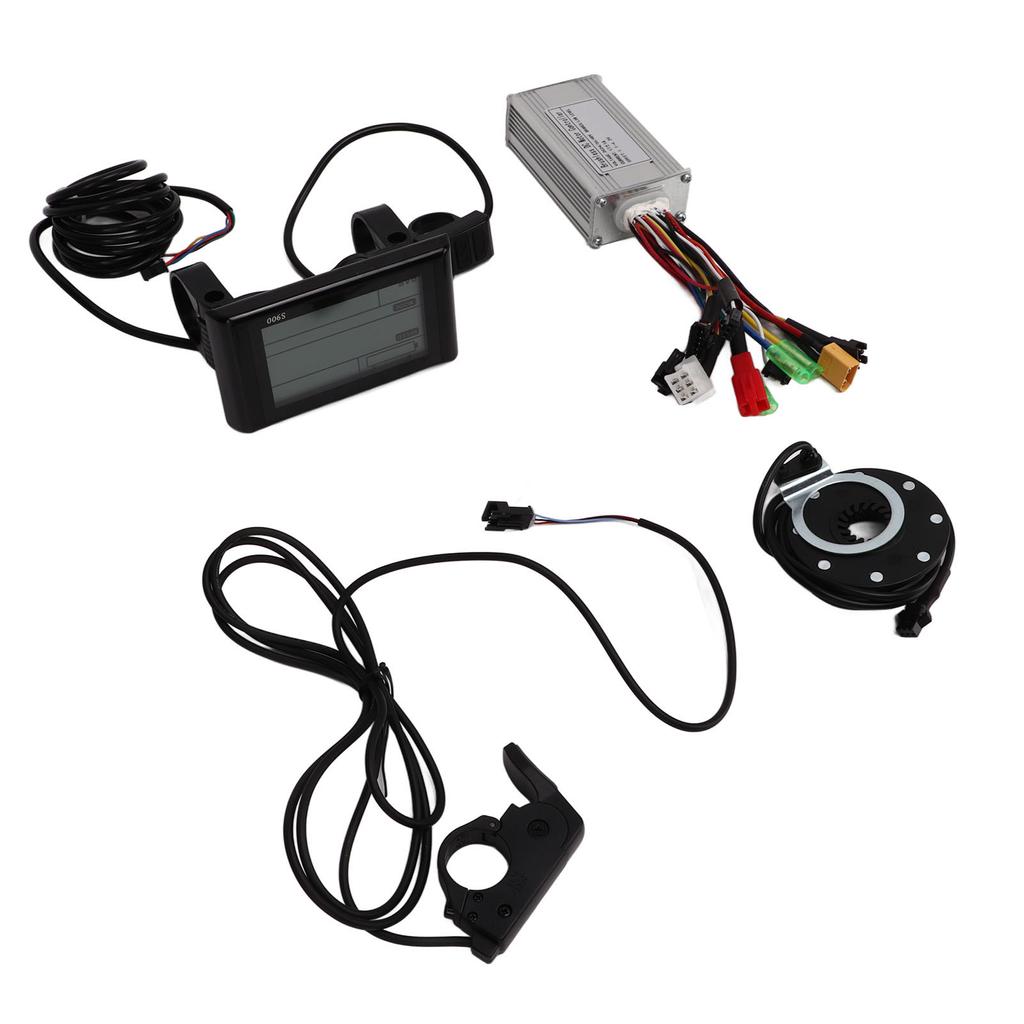 Motor Brushless Controller Sine Wave 3 Modes Thumb Trottle LCD Display 24V 36V 48V 17A