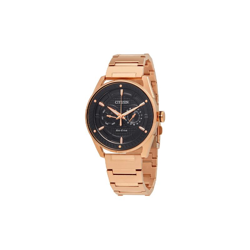 

CITIZEN Eco-Drive Series Chief Technology Officer Series 100 Meters Waterproof Light Quartz Steel Strap Men s Watch Black Dial BU4023-54E чорний