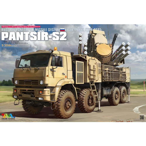 Tiger Model 1/35 Russian Pantsir-S2/SA-22 Greyhound Plastic Model Kit TML4645, Molded in Color