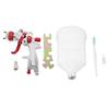 Professional HVLP Spray Gun Set Gravity Feed with 1.4mm Nozzle 500ml Capacity High Volume for Auto Paint Clear Top Coat