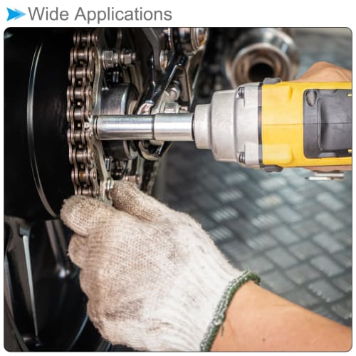 CoCud Magnetic Nut Setter Driver with 10mm Socket, 1/4" Hex Shank, and CR-V Steel Long Hex Shank Wrench Tool - (Application: Automotive Parts Repair)