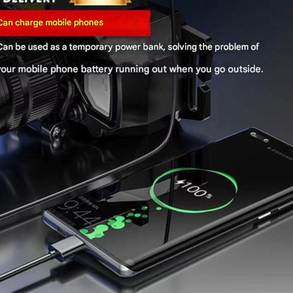 High-power Sensor Headlamp Five Lighting Modes Rechargeable LED Headlamp Waterproof Super Bright Camping Search Light Cycling