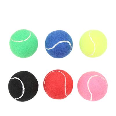 6Pcs Tennis Training Balls Multicolor Cashmere and Rubber Tennis Ball Set for Clubs Youth Training