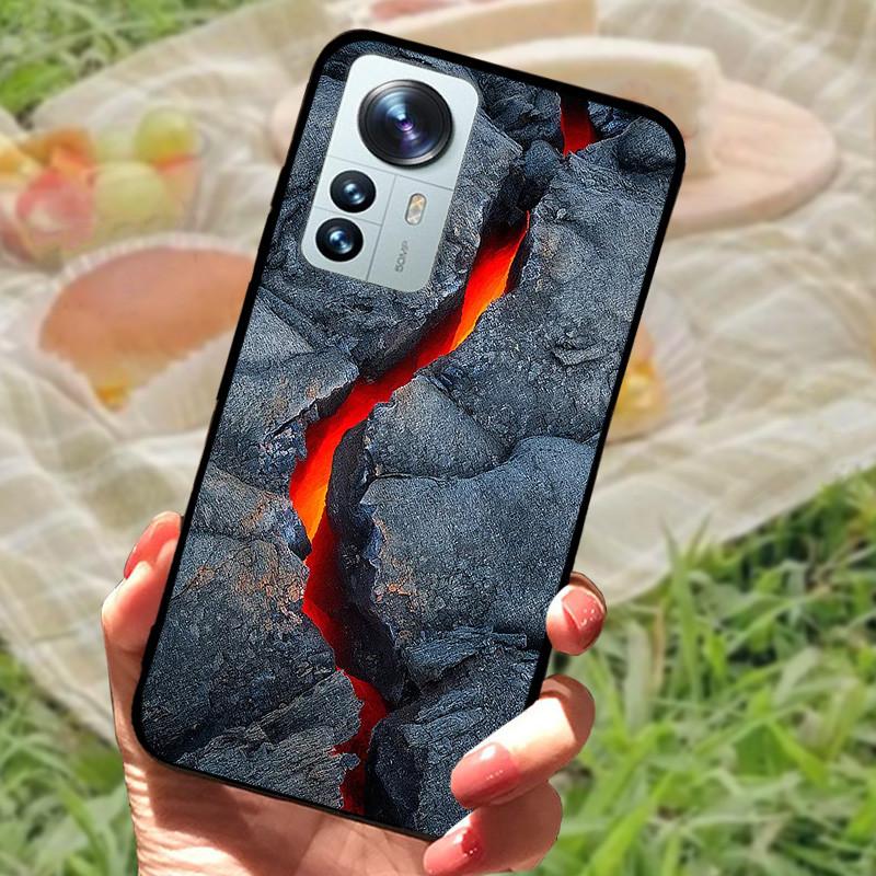 For Xiaomi Mi 12 Case 12X 12S Soft Silicone Cartoon Painted Phone Cover For Xiaomi 12 Pro Case 12S PRO Shockproof Coques Bumper