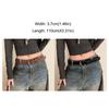 Fashion Pin Buckle Suede Leather Belt Luxury Design Versatile Women Maillard Waist Belt Rivet Waistband Coat Skirt Decoration