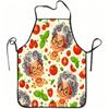1pc Grandma Tomato Basil Apron with Print - Adjustable Waistband, Durable Polyester, Suitable for Cooking, Gardening, Orchard Picking, Christmas, Hall