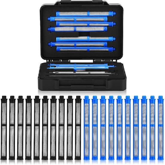 Airless Spray Gun Filter 287032 and 287033 Compatible with Suitable for Spray Gun Contractor II and FTx II Latex 60 Mesh 5pcs and 100 Mesh