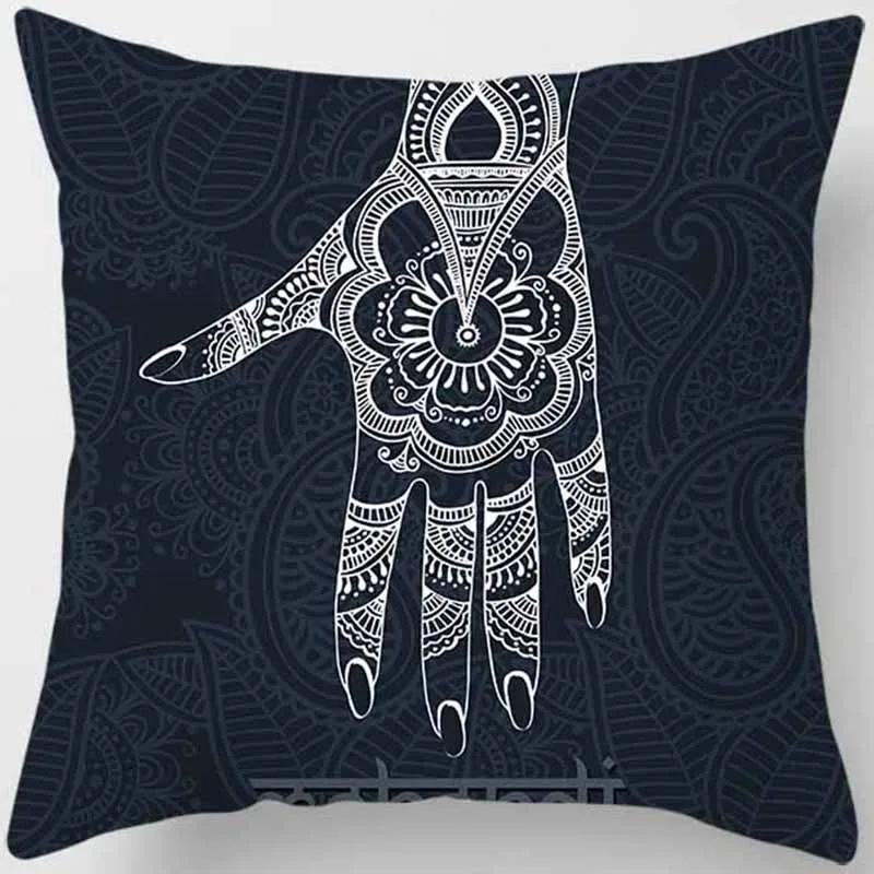 Mysterious Vintage Religious Yoga Symbol Pillowcases Home Decor Housse De Coussin Cojines Decorativos Para Sofá Poduszka