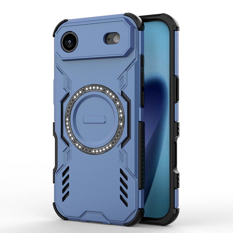 KEYSION Hollow Heat Dissipation Case for MagSafe for iPhone Air Silicone+PC Magnetic Cooling Shockproof Phone Cover for iPhone 17