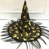 Witch Hat Masquerade Ribbon Wizard Costume Top Pointed Caps Cosplay Props Party