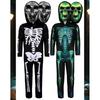 Halloween Doubleheaded Skull Cosplay Costume For Kids Kids Stage Performance Horror Makeup Outfit