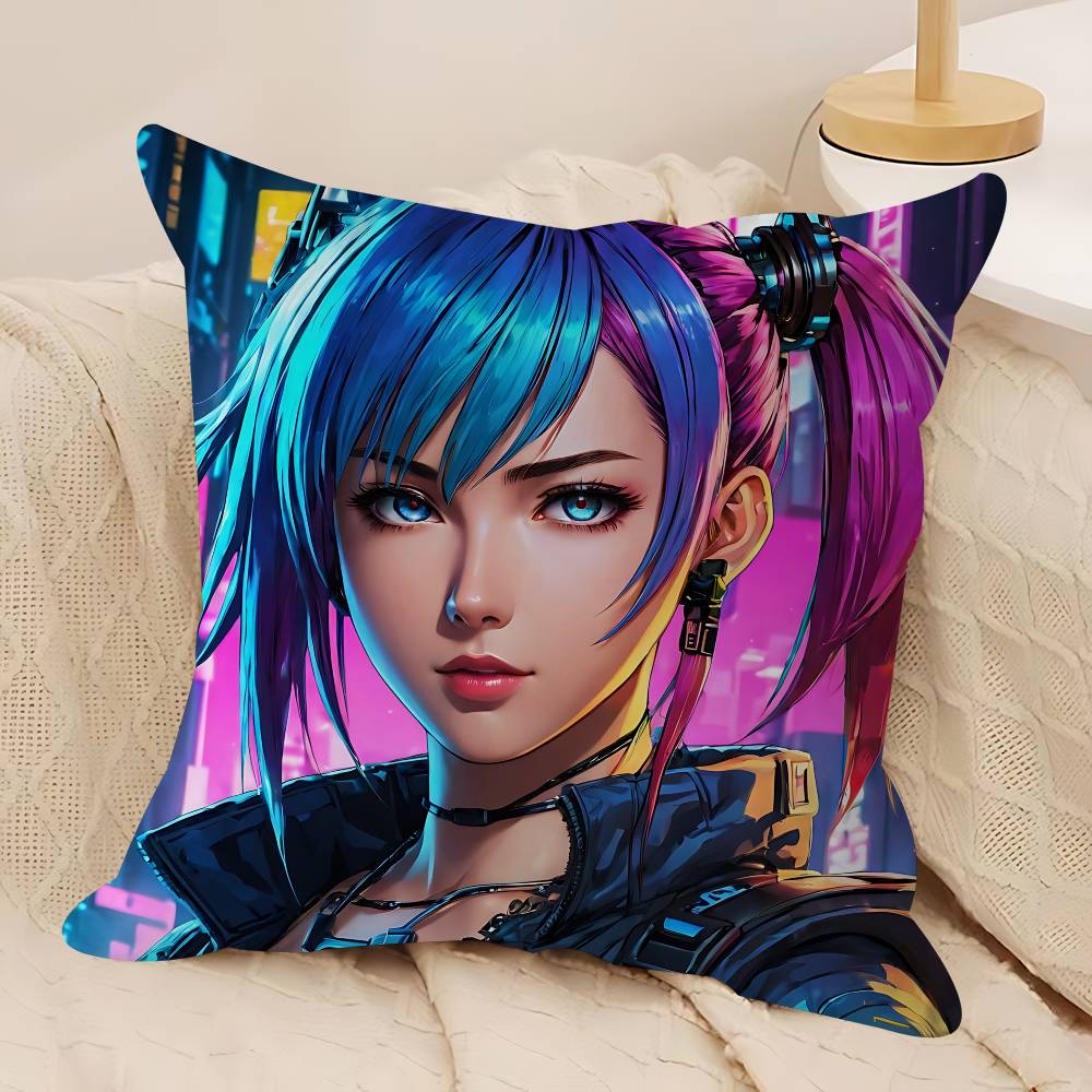 Cyberpunk Lucy Pillowcases Home Bedding Decorative Pillow Cover Wedding Super Soft Pillow Case