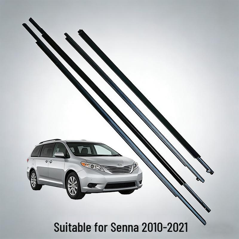 

Toyota Sienna 2010-2021 Wind & Rain Deflectors for Doors & Windows чёрный