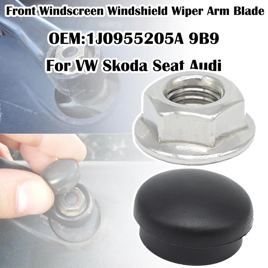 Car Front Wiper Arm Nut Cap Screw Bolt Cover Rabbit For VW Golf 4 5 6 7 1J 5K 1997 1998 1999 2000 2001 2002 2003 2004 - 2016