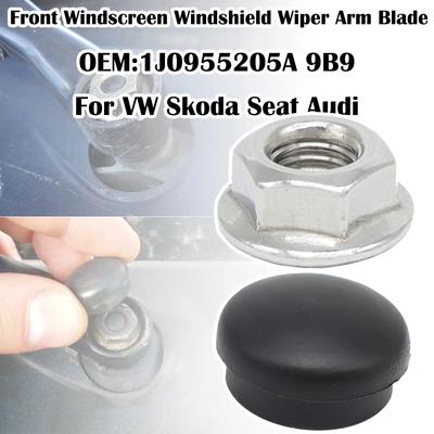 Przednie ramię wycieraczki samochodu nakrętka śruba mocująca śruba pokrywa królik dla VW Golf 4 5 6 7 1J 5K 1997 1998 1999 2000 2001 2002 2003 2004 - 2016