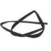 Auto Door Glass Frame Opening Seal Rubber Sealing Strip For Honda Fit Jazz 2009 2010 2011 2012 2013