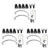3X Steel Leaf Spring Suspension Set For WPL Henglong B14 B16 B24 B36 Ural Q60 Q61 Q62 Q63 Q64 4X4 6X6 Black