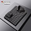 TUCANO Men's Plaid Wrinkle-Resistant Long-Sleeve Shirt