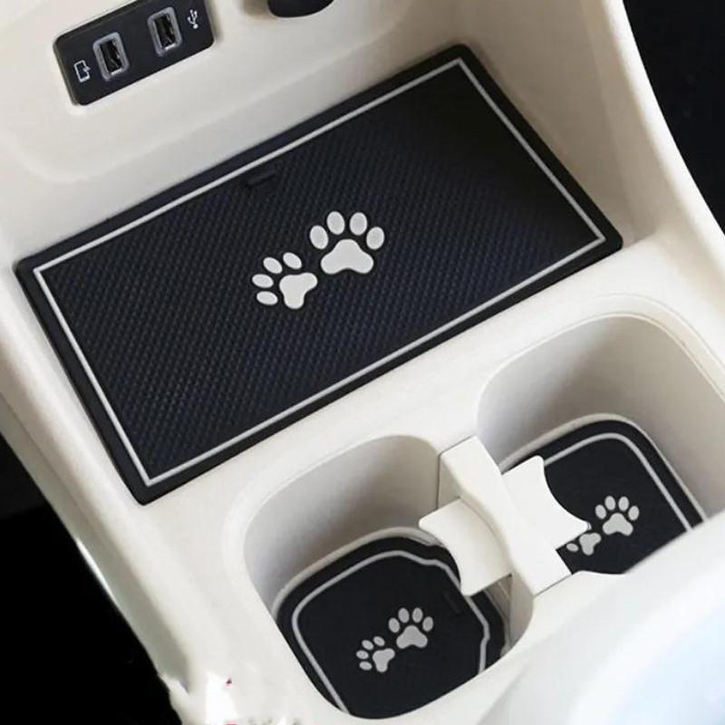 Car-Styling Accessories For GWM ORA Good Cat Rubber Gate Slot Dust Pad Cup Anti Slip Pad Door Interior Decoration