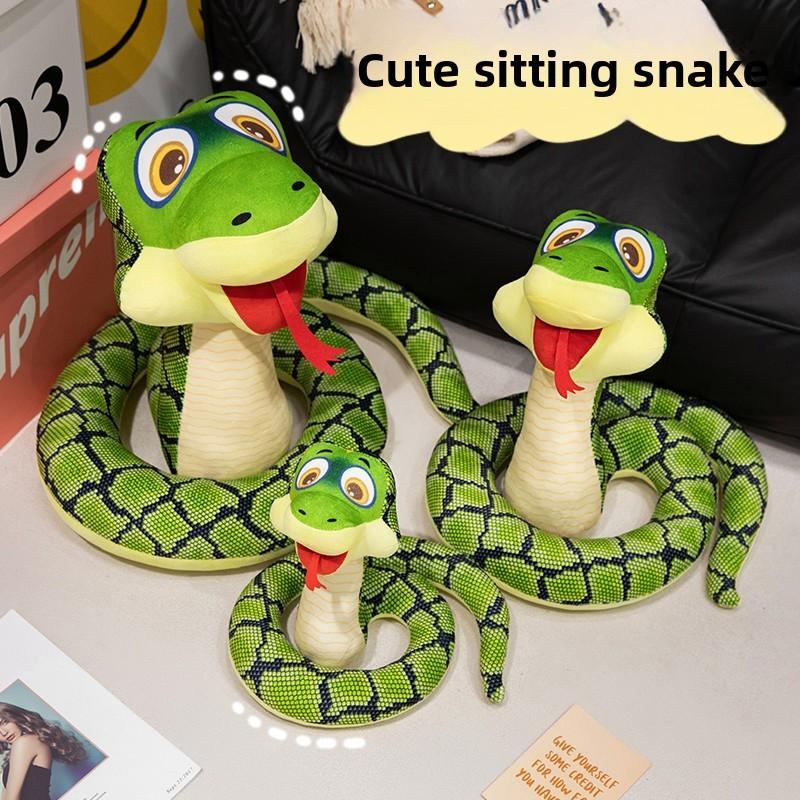 Snake Simulation Plush Toy Soft Stuffed Animal Doll Children Holiday Gift