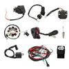Electric Wiring Harness Kit Solenoid Valve Spark Plug CDI Rectifier Wire Loom Set for 125cc 150cc 200cc 250cc ATV Bike