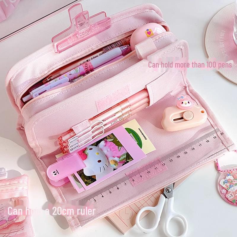 Large Capacity Multifunctional Pencil Case for Primary & Junior High School Girls