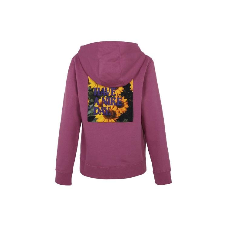 (GS) Nike B Nike Sportswear HBR STMNT HOODED PO LIGHT BORDEAUX Kids DM8092-507 XL