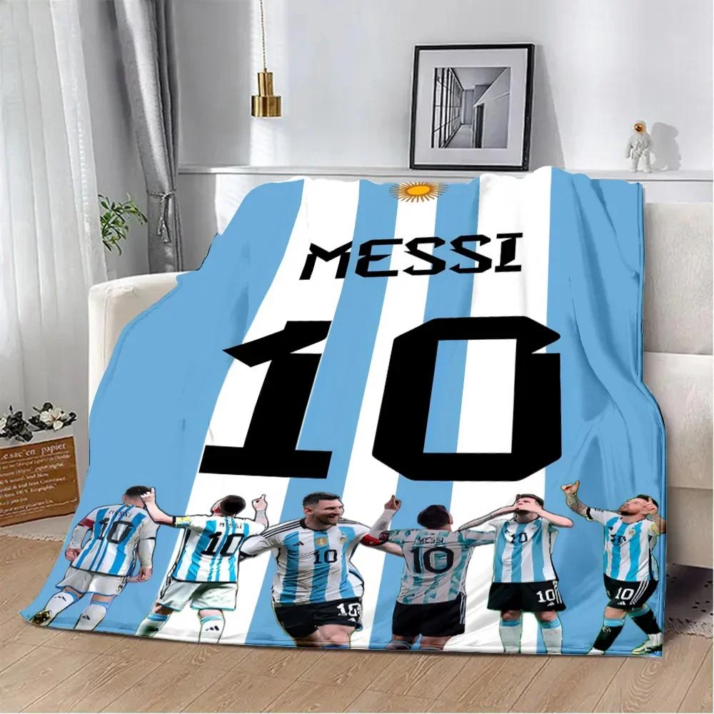 Football Star Print Throw Blanket Soft Warm Perfect for Home Travel Picnics Birthdays