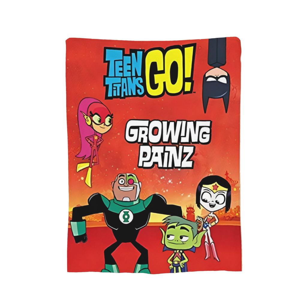 Coperta Familiare Teen Titans Go Flanella Vintage Morbida Coperte per Coprire Sedia Divano Inverno,