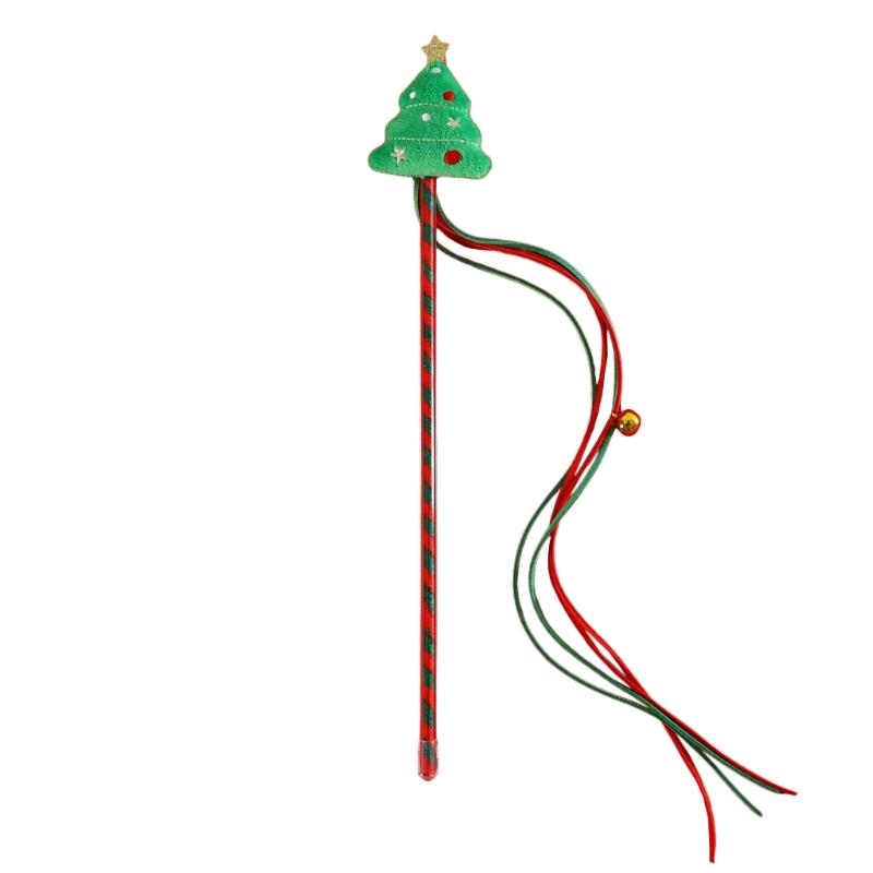 Long Wand for Cat and Kitten Fun Exercise and Entertainment Cat Christmas