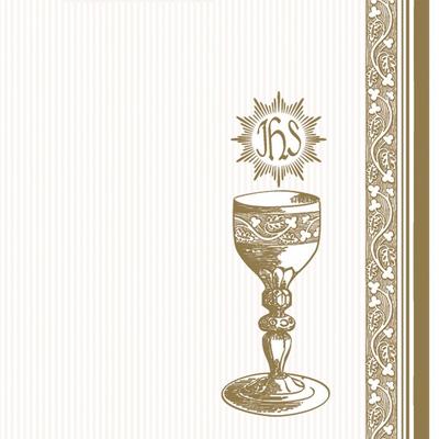 3-Layer Communion Napkins with Print 20 Pcs