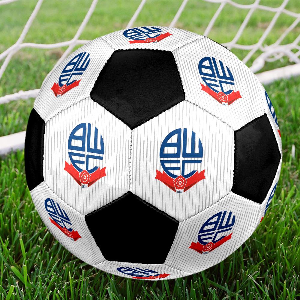 Bolton Wanderers F.C Soccer Ball Colorful All Ages Machine Stitched PVC Competition Ready Durable High-Bounce.SIZE5