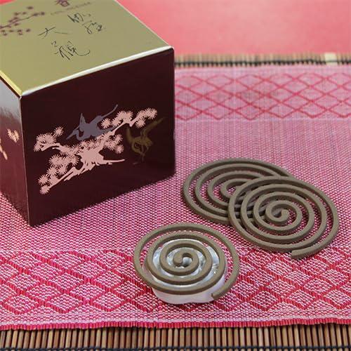 Nippon Kodo Incense Spiral Coil, Kyara Daikan, 12 Rolls, 367