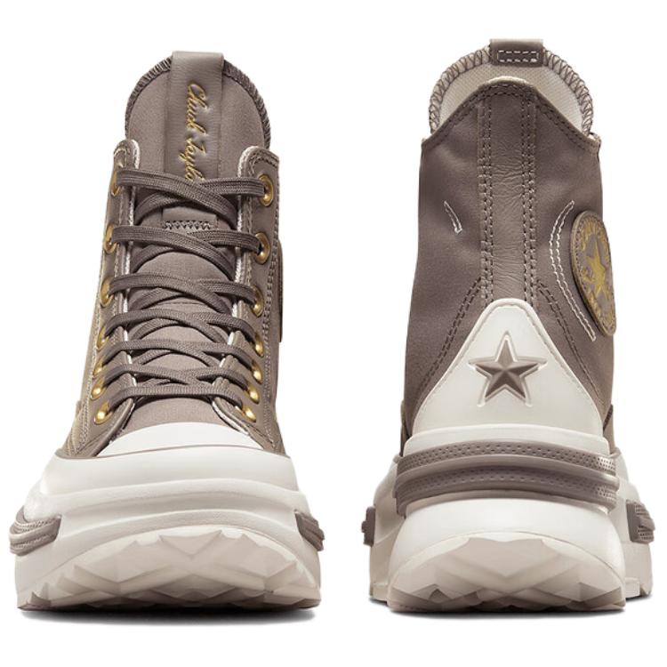 Converse CHUCK TAYLOR fashionable versatile slip-resistant durable high-top skate shoes unisex brown