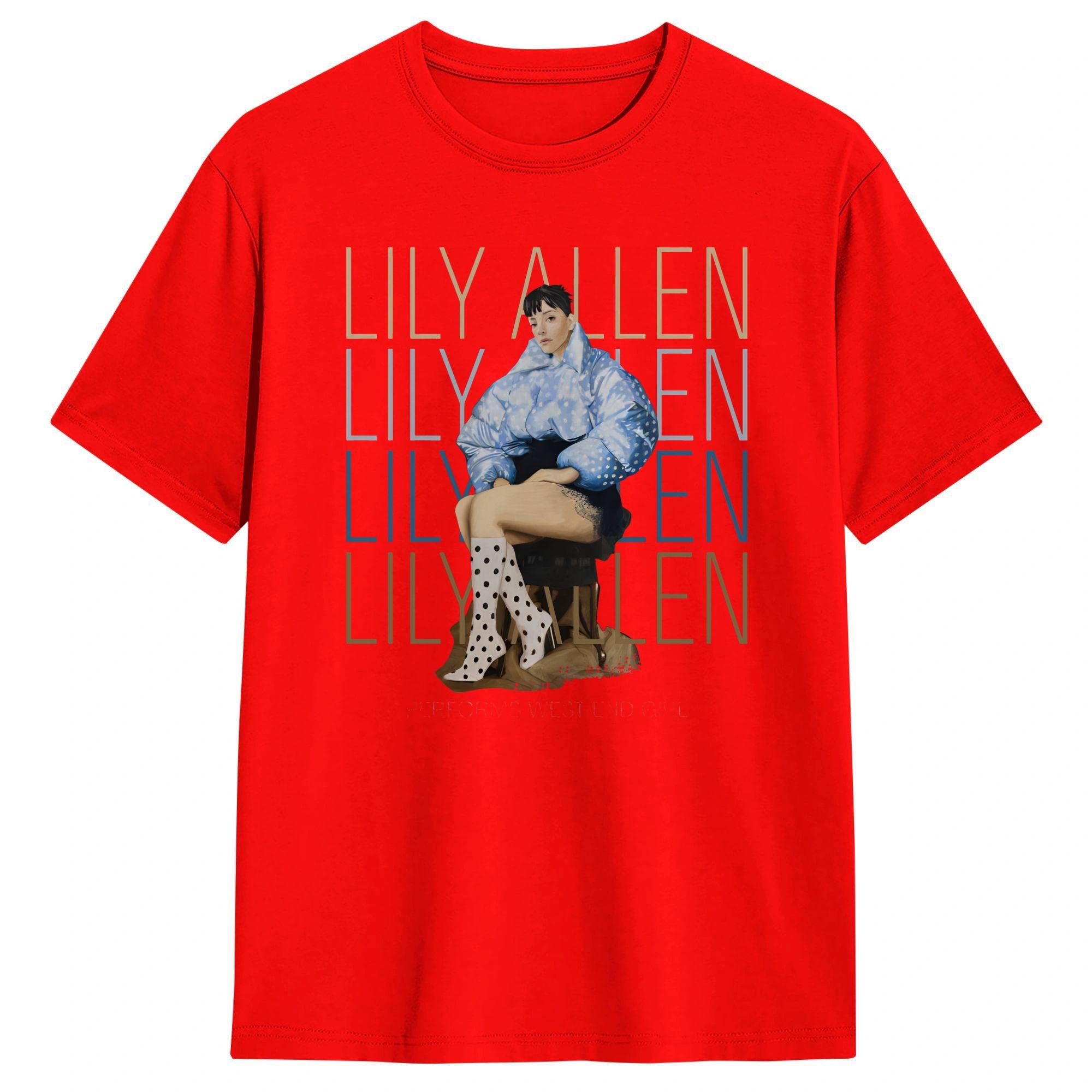 

Lily Allen Performs West End TShirt Summer Vintage T Shirts 100 Cotton Leisure Tshirt For Men Pattern Clothes S