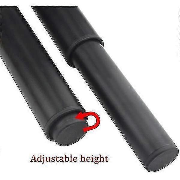 (25-42cm, Black) Set of 4 Strong Adjustable Metal Furniture legs-YuJia